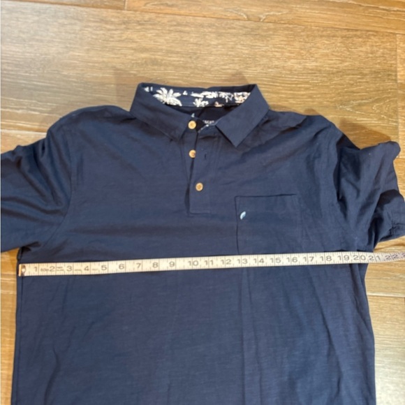 Tailor Vintage Mens airotec navy polo shirt size Medium - Picture 6 of 11